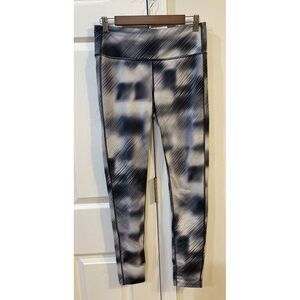 Athleta Women's Leggings‎ Sz M Gray Swirl Design